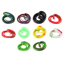 Load image into Gallery viewer, PRETYZOOM 10pcs Halloween Fake Snake TPR Realistic Rubber Snakes Party Pranks Toys for Garden Props Scare Birds Festival Jokinig Haunted Housed(Mixed Styles 75cm)
