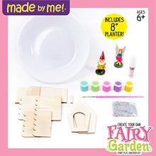Load image into Gallery viewer, Made By Me Create Your Own Fairy Garden by Horizon Group USA, Build, Paint &amp; Display Your Personalized Wooden Fairy House. 8&quot; Planter, Figurines, Glitter, Glue, Paint, Wooden Fairy House Included
