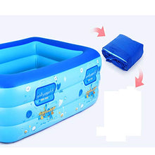 Load image into Gallery viewer, NBgy Family Inflatable Pool, Bath and Swim, Family Marine Ball Pool, Baby and Children Pool, Portable Folding, Outdoor Paddling Pool, Blue, 1109035cm
