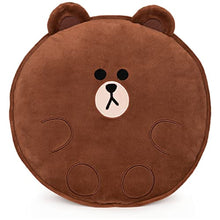 Load image into Gallery viewer, GUND LINE Friends Brown Round Pillow Soft Plush, 12&quot;
