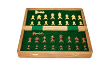 Load image into Gallery viewer, Ajuny Chess Board Games for Adults and Family Foldable for Storage of Pieces Magnetic for Playing During Travel Maple and Acacia Wood Size 7 Inch
