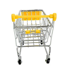Load image into Gallery viewer, Whitelotous Mini Supermarket Handcart Shopping Utility Cart Mode Storage Toy Yellow
