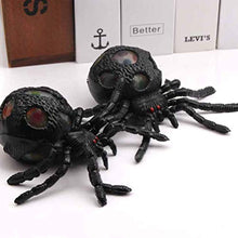 Load image into Gallery viewer, BESPORTBLE 4 Pcs Halloween Simulation Spider Toy Sturdy Spider Toy Scarry Spider Vent Ball Spider Knead Ball for Adult

