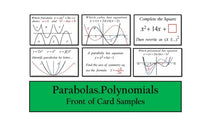Load image into Gallery viewer, Math Wiz Flashcards Deck 32 Parabolas and Polynomials
