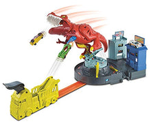 Load image into Gallery viewer, Hot Wheels T-Rex Rampage Track Set , Works City Sets, Toys for Boys Ages 5 to 10
