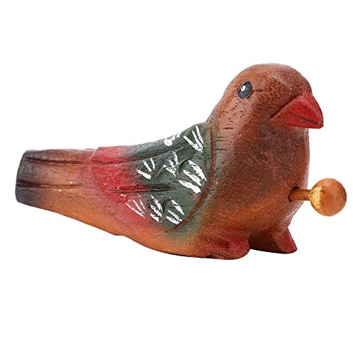 A sixx Handmade Cute Wooden Bird Whistle, Kids Musical Bird Whistle Toy, for Room Decor Children Simulating Bird's Singing