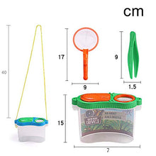 Load image into Gallery viewer, Heave Outdoor Exploration Set Including Insect Bug Viewer Magnifying Insect Container Bug Catcher Cage Magnifier Tweezers and Butterfly Net,STEM Nature Toys for Kids Random Color
