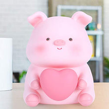 Load image into Gallery viewer, Kids Coin Bank Cute Cartoon Bank Money Saving Box Jar with Night Light Home Decoration Children Gift(A)
