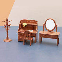 Load image into Gallery viewer, ZTGD 1Set Dollhouse Makeup Desk Dollhouse Bedroom Dressing Table Set for Doll House Decoration Micro Landscape Photo Props Christmas New Year Birthday Gifts A
