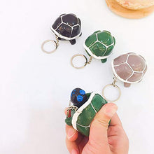 Load image into Gallery viewer, BARMI Lovely PVC Pop Out Head Turtle Squeeze Stress Relieve Toy Keychain Ring Pendant,Perfect Child Intellectual Toy Gift Set Green

