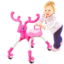 Load image into Gallery viewer, Voyage Sports Toddler Balance Bike for 1+ Year Olds Boys and Girls, Baby Ride On Toys for Preschool Kids Ages 1-3 Years, Toddlers Learning Walker, 4 Swivel Wheels, First Birthday Gifts (Pink Reindeer)
