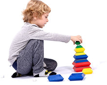 Load image into Gallery viewer, AWESOME CHOICE Pyramid Stacking Building Blocks 3D Puzzle Brain Teasers for Kids and Adults | Creative Early Childhood Educational Toys for Preschool Assembled Stackable and Nestable Imagination Set
