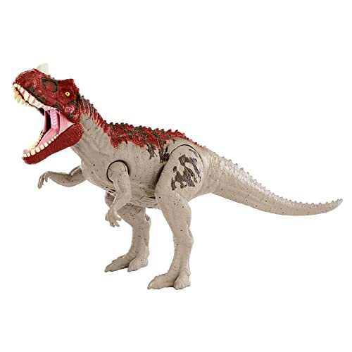 Jurassic World Camp Cretaceous Roar Attack Ceratosaurus Dinosaur Action Figure, Toy Gift with Strike Feature and Sounds