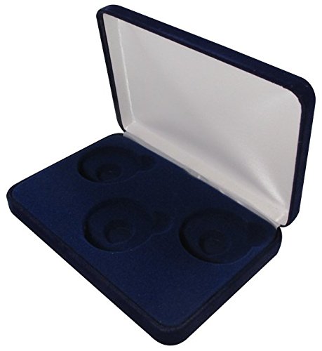 Velvet Display Box for 3 Large Coin Capsules/Challenge Coins
