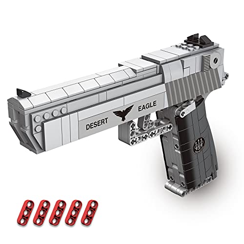 JUMEI 528PCS Gun Building Toy,Gun Building Bricks Toy,Construction Toys Set,Educational Engineering Build Kit for Aged 12+