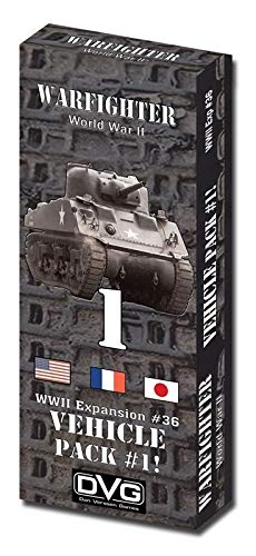 DVG: Expansion Kit #36, Vehicle Expansion #1 (USA, France & Japan), for Warfighter WWII Solitaire Boardgame
