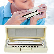 Load image into Gallery viewer, Not Easy To Oxidize And Rust 10 Hole Mouthorgan For Harmonica Gift For Harmonica Players(white)
