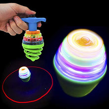 Load image into Gallery viewer, PROLOSO 12 Pack LED Spinning Tops Light Up Plastic Gyro
