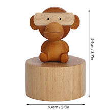 Load image into Gallery viewer, TOPINCN Wooden Clockwork Music Boxes Cute Animal Birthday Accessories for Children Kid(Orangutan)
