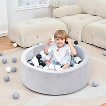 Load image into Gallery viewer, Foam Ball Pit, Kiddie Memory Ball Pits for Toddlers Kids Babies Ball Playpen Soft Round Ball Pit 35.4 x 11.8 Ideal Gift for Baby, Balls not Included (Grey)
