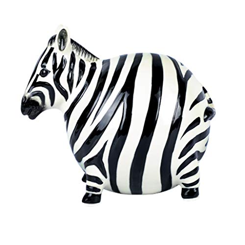 JJW Piggy Bank Ceramic Zebra-Shaped Piggy Bank, Creative and Personalized Piggy Bank for Decorating The Living Room, Toys for Boys and Girls Coin Bank (Size : Large)