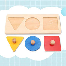 Load image into Gallery viewer, 3 Colors Panel Insets Baby Geometric Toy, Wooden Baby Early Toys, Play for Children Educational Toy for Baby(Three-Color Panel)

