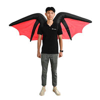 KESYOO Halloween Inflatable Costume Bat Wings Costume with Elastic Straps Blow Up Dress for Carnival Halloween Party Props Supplies