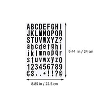 Load image into Gallery viewer, DOITOOL 10 Sheets Number Letter Alphabet Sticker Self Adhesive Label Stickers Letter Symbols Sign for Arts Craft Greeting Cards Scrapbooking Decoration Black
