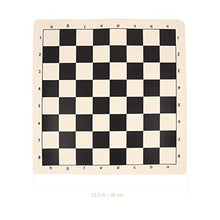 Load image into Gallery viewer, NUOBESTY Roll Up Chess Board Roll Up Chess Mat Folding Chess Board Travel Portable Chess Pad Chess Games Accessory for Kids Adults Chess Lovers
