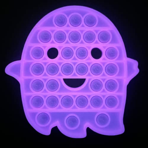 Fidegt Pop Sensory Toy Glow in The Dark Fidget Toy Stress Anxiety Reliever Stress Relief Fluorescent Silicone Toy for ADHD, Autistic, Kids and Adult