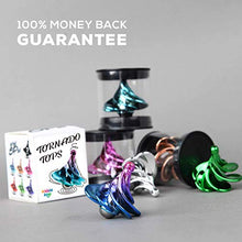 Load image into Gallery viewer, KIDDO KOO Tornado Spinning Tops - New Spinning top for Kids and Adults. A Great Decompression Toy forhome or The Office. Spins with Wind! Our Gyro Tops can Forever Spin (Aurora 2PK)
