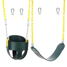 Load image into Gallery viewer, High Back Full Bucket Swing and Heavy Duty Strap Swing Seat - Swing Set Swings
