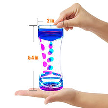Load image into Gallery viewer, Liquid Motion Bubbler Timer for Adults 3 Pack Colorful Hourglass Timer, Sensory Fidget for Relaxation, Stress Relief and Anxiety Relief, Relaxing, Autism, Blue Green Pink
