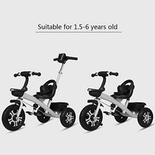 Load image into Gallery viewer, Kids Trike,Tricycle-with Steel Frame and Rubber Tyres - for Children 24 Months and Older|Purple|Pink|Green|White|Blue|80X48X95CM (Color : Purple)
