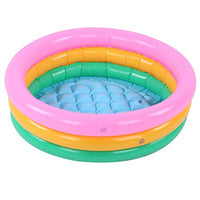 VGEBY Children Soft Inflatable Swimming Pool Boys Ball Pool Infant Seat Basin Boys Round Bright Color Baby Basin Pool(M) Sportinggoods Swimming Equipment