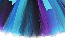 Load image into Gallery viewer, COTRIO Mermaid Princess Dresses Tutu Skirt Girls Birthday Party Fancy Dress Toddler Kids Halloween Costume Outfits Clothes Size 8 (8-9 Years, Dark Blue)
