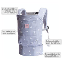 Load image into Gallery viewer, Bebamour Baby Doll Carrier for Kids Front and Back Carrier Original Cotton Baby Carrier for Doll for Boys &amp; Girls(Grey Heart)
