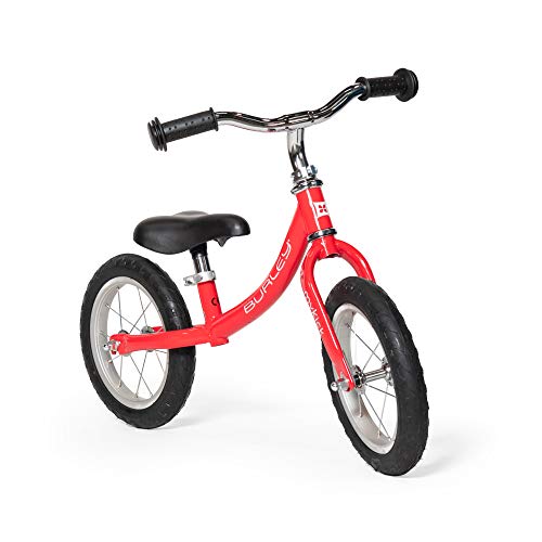 Burley Design MyKick, Balance Bike, Rubber, Non-Marking Tires - 2, 3, 4 Year Olds, Red