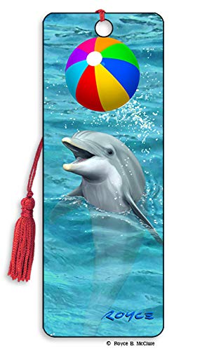 3D Dolphin Beach Ball Royce Bookmark - by Artgame