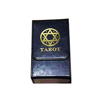 ZHANGLI Tarot Card Box - Tarot Card Double-Layer Leather Storage Box Portable - Holder Tarot Card Box Board Game Collection Flip Cover PU Leather