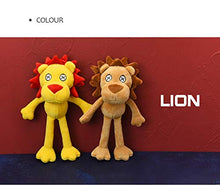 Load image into Gallery viewer, VICKYPOP Animal Plush Keychain Cute Lion Stuffed Toy and Interesting Backpack Doll Pendant for Kids or Friends (Lion-Brown)
