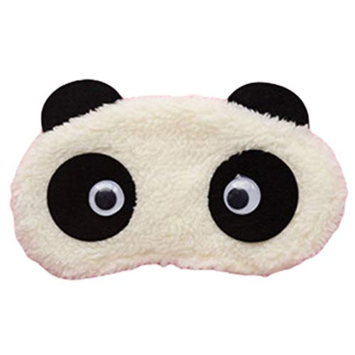 JQWGYGEFQD Cute Panda face Eye Travel Sleep mask Sleep Shade Cover upholstered Seating Put Song Sili Halloween Party Rubber Latex Animal mask, Novel Ha ( Color : F-1 )