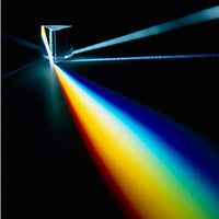 no logo WSF-Prism, 1pc Rainbow Maker Triangular Prism Science Experiment Optical Glass Spectroscopic Prism Light Physics Teaching Kids Educational Toy