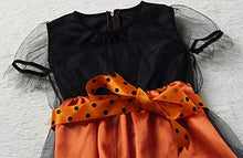Load image into Gallery viewer, Fyumgl Witch Playing Children&#39;s Halloween Costumes Children&#39;s Performance Costumes,Orange,M
