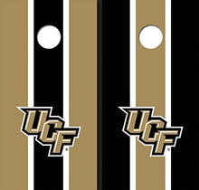 Load image into Gallery viewer, University of Central Florida Alternating Long Stripe Cornhole Boards
