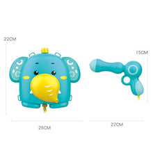 Load image into Gallery viewer, NUOBESTY Water Soaker Toys Backpack Water Gun Blaster Water Squirt Toy Swimming Pool Beach Water Fighting Toy (Blue)
