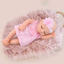Load image into Gallery viewer, Ecore Fun 10 inch Newborn Reborn Baby Girl Doll and Clothes Set Realistic Washable Silicone Baby Doll with Soft Pink Flower Pattern Clothes and Headband
