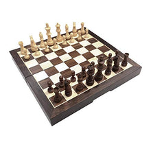 Load image into Gallery viewer, ZYF International Chess Set Chess Set - Wooden Travel Chess Set Magnetic Chess Set for Kids Adults Chess Board Folding Tournament Game BoardStorage Family Out
