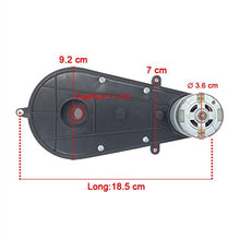 Load image into Gallery viewer, 550 12V 15000RPM Gearbox for Power Wheels, RS550 12 Volt Electric Motor High Speed Gear Box Accessories Children Ride On Car Replacement Parts
