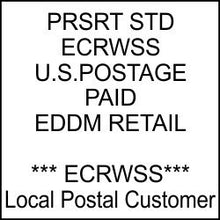 Load image into Gallery viewer, Postage Paid Stamp - EDDM - ECRWSS - Presorted Postage Stamp
